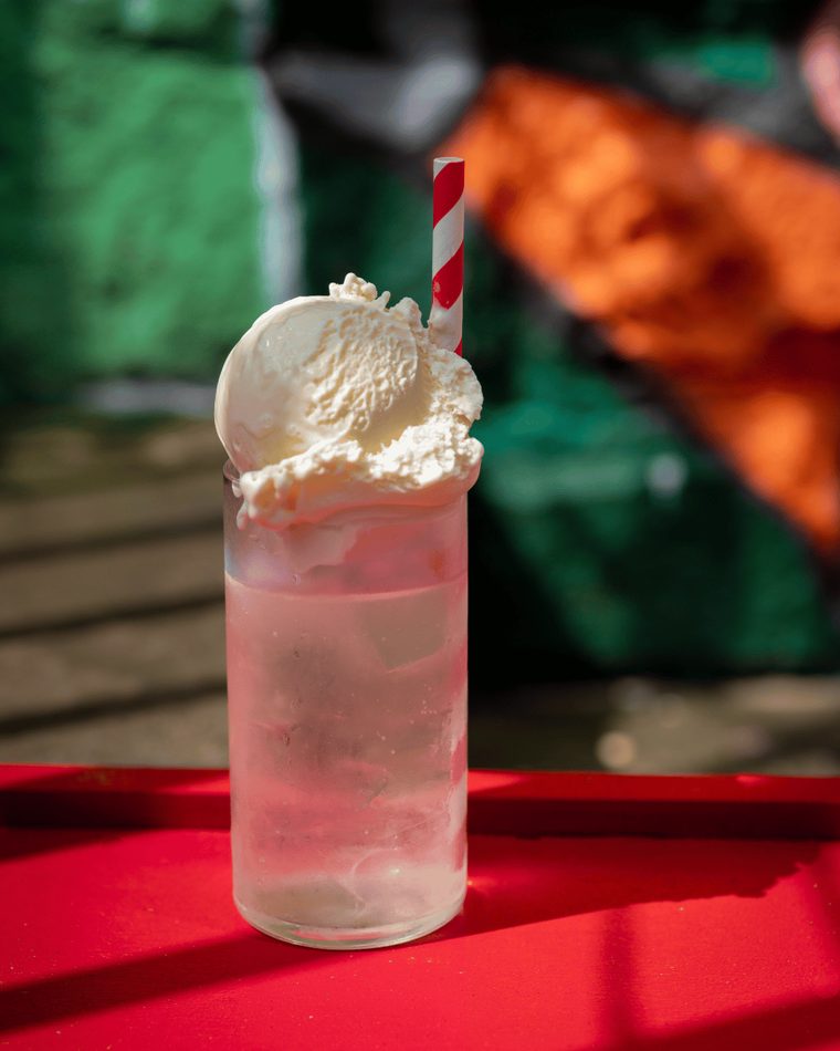 Peaches n Cream daiquiri at The Boozy Cow
